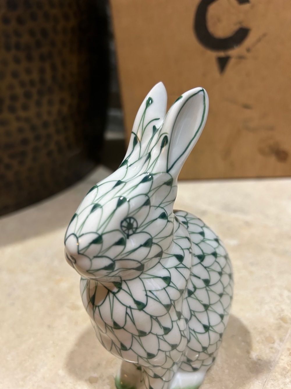 Vintage Andrea by Sadek Handpainted Porcelain Rabbit Figurine - Picture 7 of 8